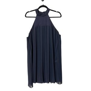 BCBGeneration Navy Blue Halter Dress Sz L